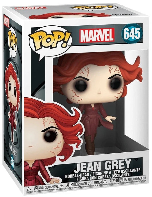 Funko Pop! Marvel Jean Grey figure packaging on a white background