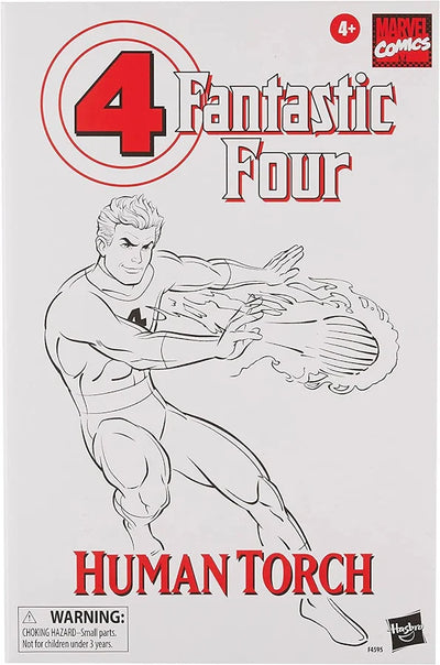 Marvel Legends Retro Human Torch Fantastic Four 6" Figure Pulse Exclusive