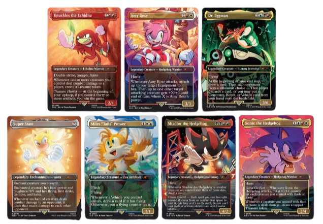 Secret Lair Sonic Friends and Foes non-foil card set