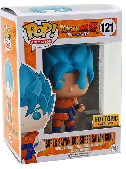 Funko Pop! Dragon Ball Z SSGSS Goku #121 Hot Topic Exclusive boxed
