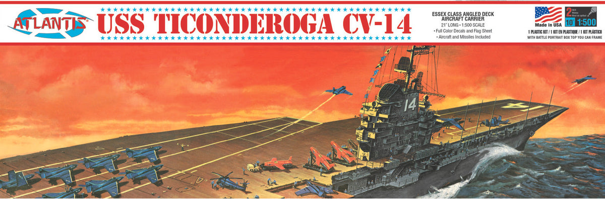 Atlantis USS Ticonderoga R611 manufacturer stock image
