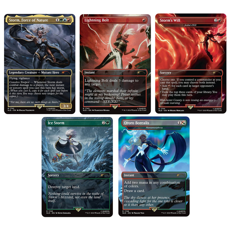 Secret Lair Marvel Storm card set