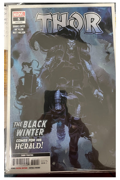 Thor #5 Nic Klein third printing Black Winter cover