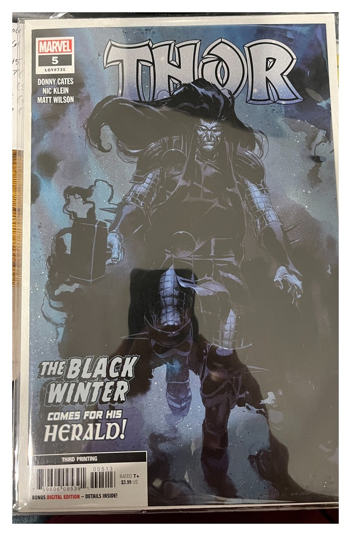 Thor #5 Nic Klein third printing Black Winter cover