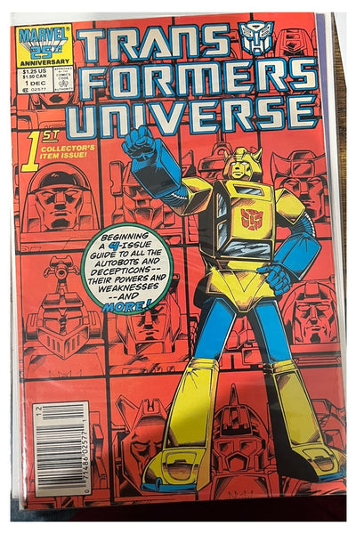 Transformers Universe #1 Marvel Comics December 1986 cover