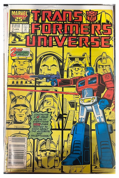 Transformers Universe #2 Marvel Comics January 1987 cover