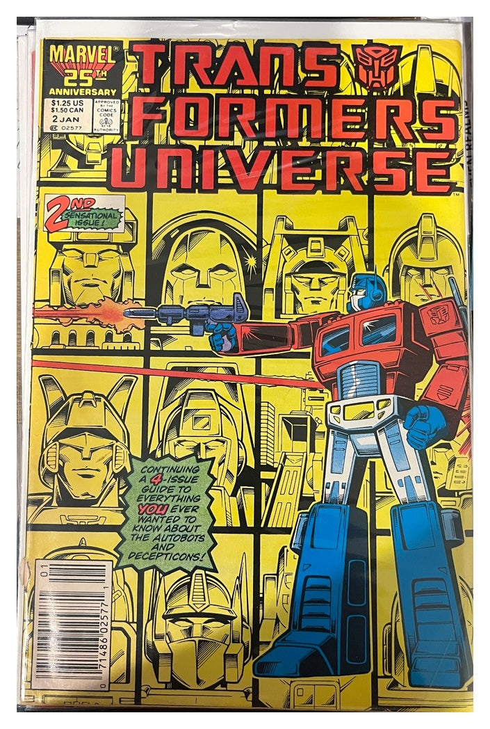 Transformers Universe #2 Marvel Comics January 1987 cover