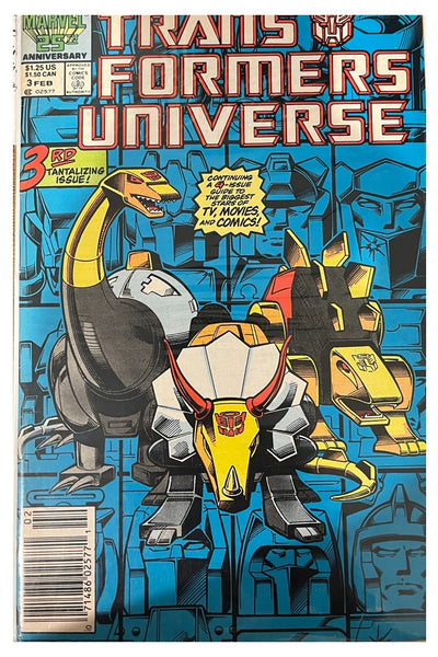 Transformers Universe #3 Marvel Comics February 1987 cover
