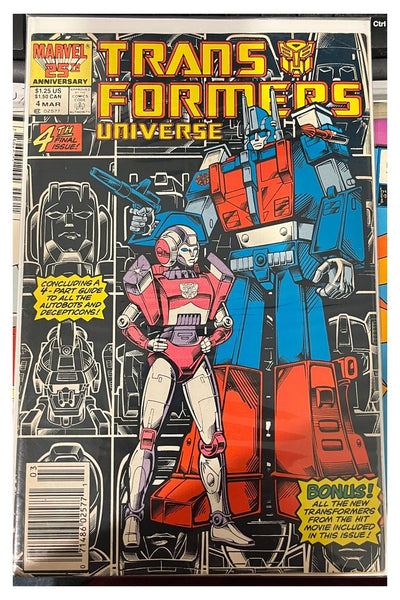 Transformers Universe #4 Marvel Comics March 1987 cover