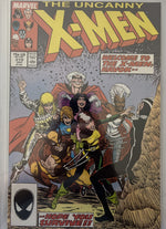 Uncanny X-Men #219 Bret Blevins raw comic cover