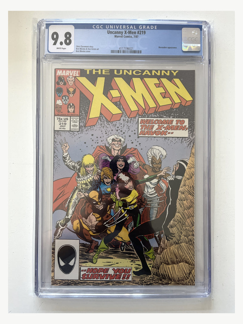 Uncanny X-Men #219 CGC 9.8 certificate 4117196021 enhanced slab presentation