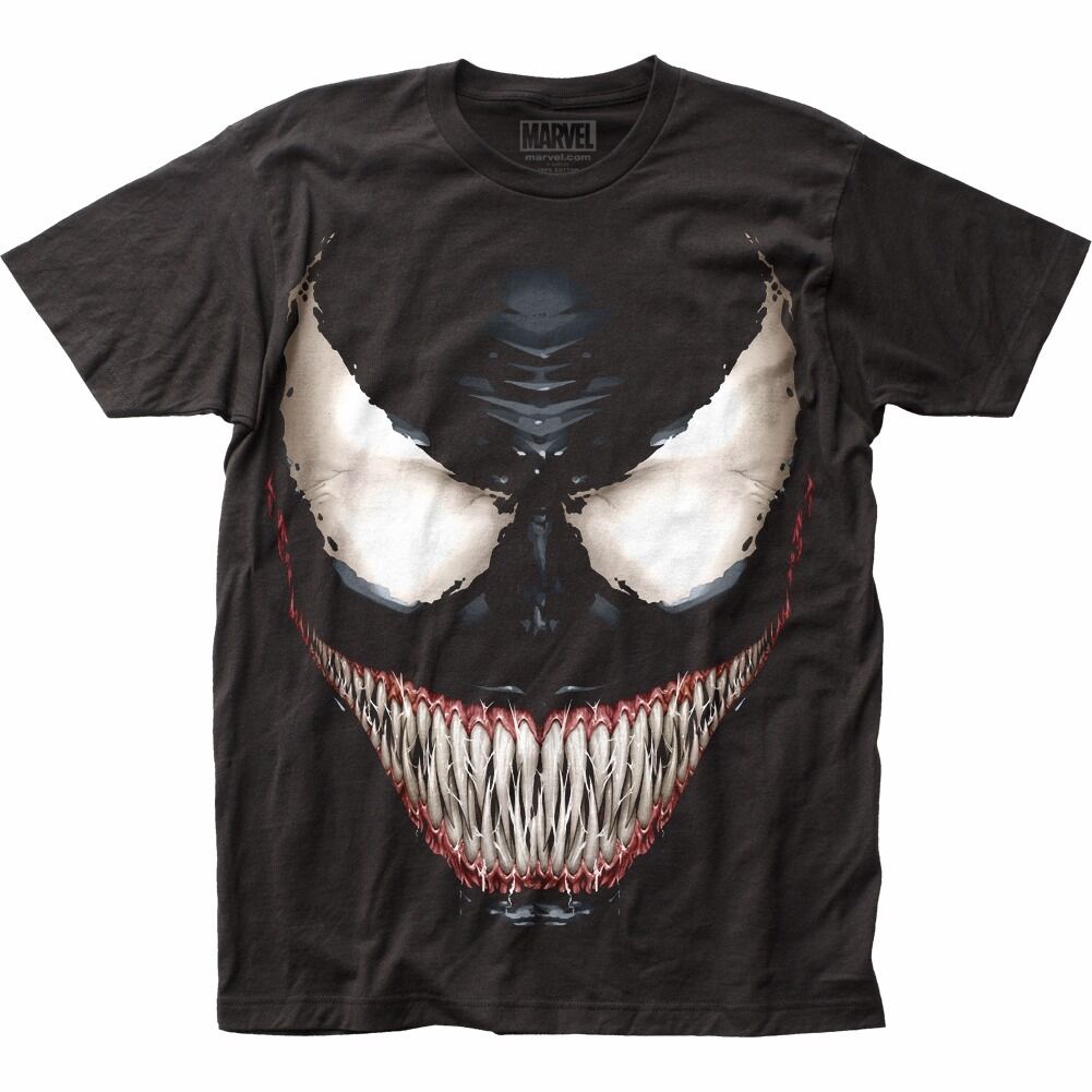 Marvel Venom Sinister Smile black adult unisex T-shirt