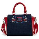 Loungefly Captain America Floral Shield Crossbody Bag detail view
