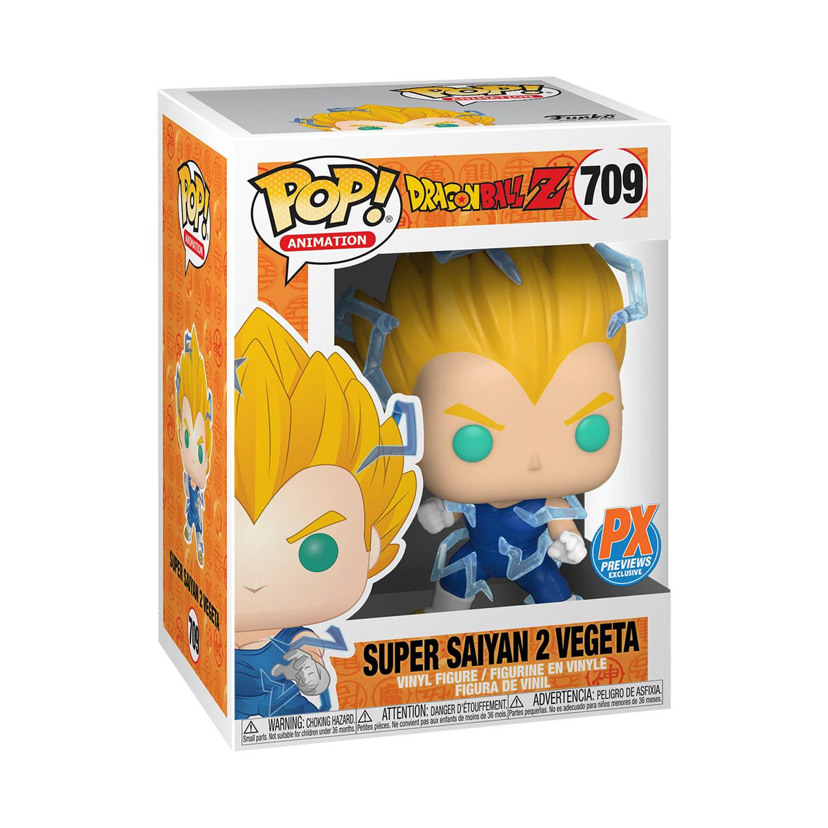 Funko Pop Dragon Ball Z Super Saiyan 2 Vegeta #709 PX Exclusive