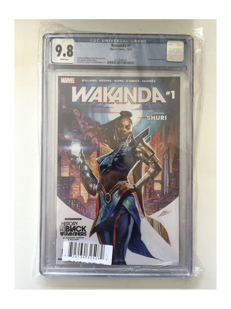 Wakanda #1 Mateus Manhanini Cover CGC 9.8, certification 4177248045