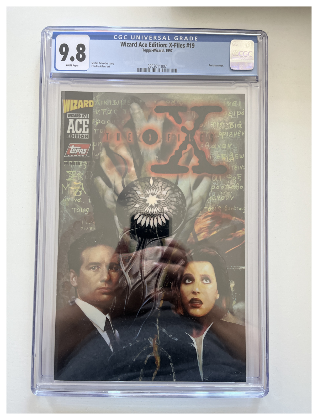 Wizard Ace Edition: X-Files #19 CGC 9.8 enhanced slab photo