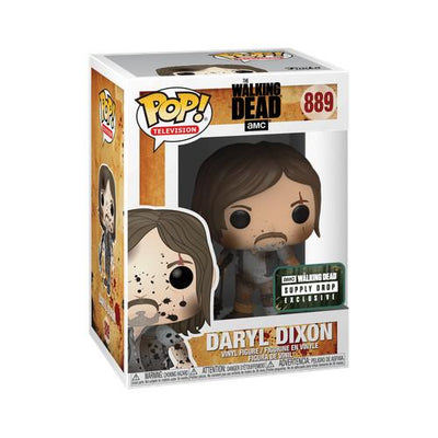 Funko Pop Walking Dead muddy Daryl Dixon number 889 in AMC Supply Drop Exclusive box