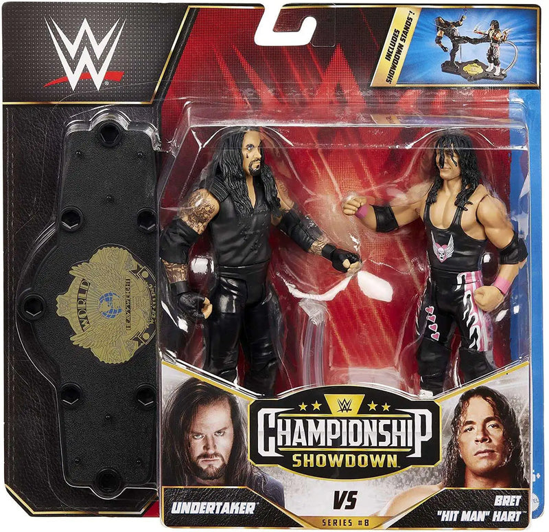 Mattel WWE Championship Showdown Bret Hart vs The Undertaker action figure two-pack